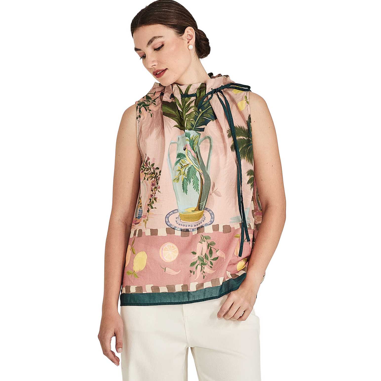 Caroline Sills Florine Jasper Top